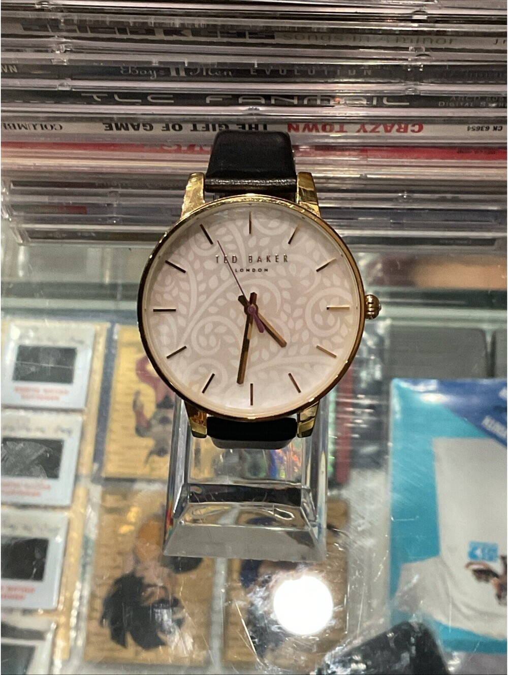 TED BAKER London Womans Gold And Black Designer Watch